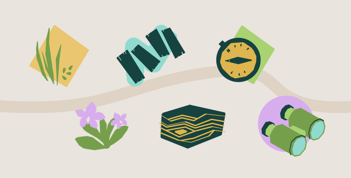 Custom icons designed for the Ridges Sanctuary.