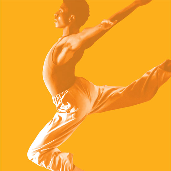 A ChiArts student striking a difficult pose during a dance.